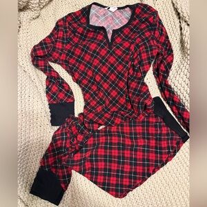 Victoria's Secret Red and Black Plaid PJ
